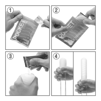 Карманный мастурбатор Tenga Pocket Crystal Mist