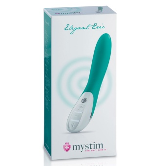 Вибратор Mystim Elegant Eric бирюзовый  - 27 см