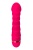 Розовый рельефный вибростимулятор точки G - 16 см.