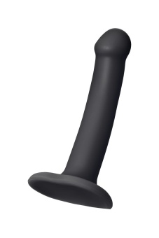 Гибкий фаллоимитатор на присоске Strap-on-me S 17 см черный