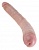 Фаллоимитатор двухсторонний гибкий King Cock Thick Double Dildo 40 см телесный