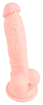 Гибкий силиконовый фаллоимитатор Medical Silicone Dildo - 18 см