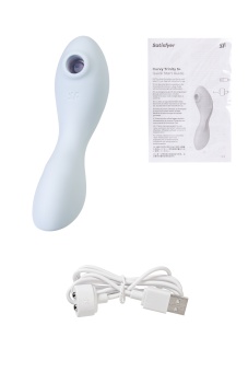 Вибратор с вакуумной стимуляцией Satisfyer Curvy Trinity 5+ и управлением от приложения