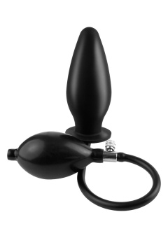 Анальная пробка расширитель Pipedream Anal Fantasy Collection Inflatable Silicone Plug черная - 10,8 см