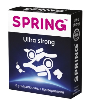 Ультрапрочные презервативы SPRING ULTRA STRONG - 3 шт.