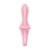 Анальный расширяемый вибратор Satisfyer Air Pump Booty 5 с приложением розовый