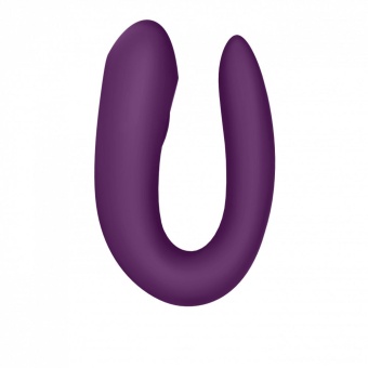 Вибратор для пар с управлением от приложения Satisfyer Double Joy фиолетовый