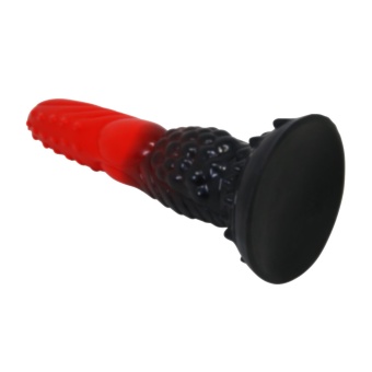 Силиконовый фантазийный фаллоимитатор Fire Dragon - 24,5 см.