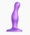 Фиолетовая насадка Strap-On-Me Dildo Plug Curvy size S Фиолетовая насадка Strap-On-Me Dildo Plug Curvy size S