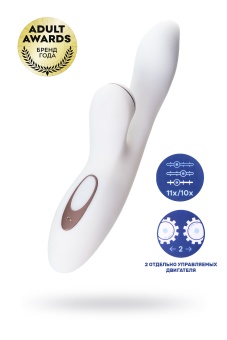 Вибратор с вакуумной стимуляцией клитора Satisfyer Pro G-Spot Rabbit - 22 см