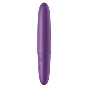 Вибропуля Saisfyer Ultra Power Bullet 6 с округлым кончиком фиолетовая