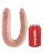 Двухсторонний фаллоимитатор King Cock U-Shaped Double большой телесный