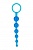 Синяя анальная цепочка DRAGONZ TALE ANAL - 20 см.