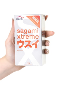 Презервативы Sagami Xtreme 004 ультратонкие - 15 шт