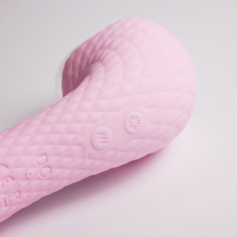 Вибратор Youvic c функцией нагрева и электростимуляцией розовый