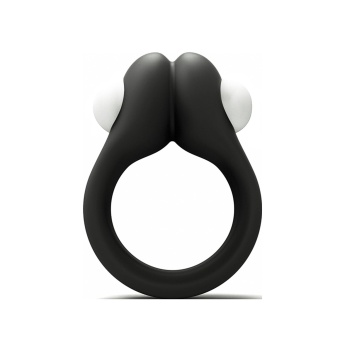Черное эрекционное кольцо Zippy Vibrating Ring With Bullet