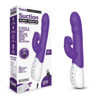 Вибратор-кролик с эффектом всасывания Clitoral Suction Rabbit фиолетовый