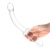 Стеклянный двусторонний фаллоимитатор Girthy Ribbed G-Spot Glass прозрачный Стеклянный двусторонний фаллоимитатор Girthy Ribbed G-Spot Glass прозрачный