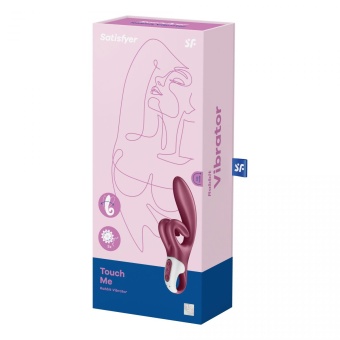Вибратор с двойным клиторальным стимулятором Satisfyer Touch Me красный