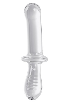 Двухсторонний фаллоимитатор Satisfyer Double Crystal из прозрачного стекла