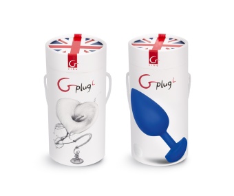 Анальная пробка с вибрацией Gvibe Gplug L большая синяя