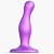 Изогнутый фаллоимитатор Strap-On-Me Dildo Plug Curvy размер S 12,5 см фиолетовый