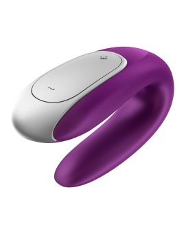 Парный вибратор Satisfyer Double Fun с управлением от приложения или пульта фиолетовый