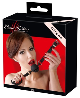 Силиконовый кляп Bad Kitty с шариком 4,5 см