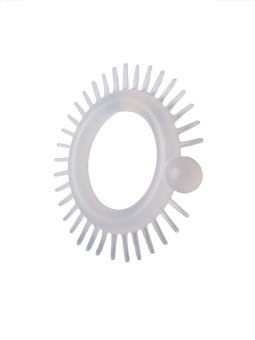 Эластичное эрекционное кольцо с шипиками и шариком