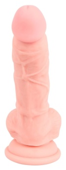 Гибкий силиконовый фаллоимитатор Medical Silicone Dildo - 18 см
