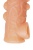 Телесная закрытая насадка с шишечками Cock Sleeve 008 Size M - 15,6 см