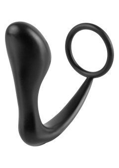 Эрекционное кольцо с анальной пробкой Ass-Gasm Cockring Plug