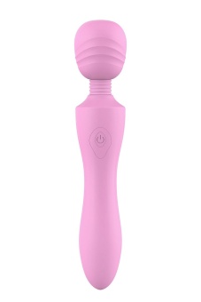 Розовый жезловый вибромассажер Pink Lady - 21,6 см.
