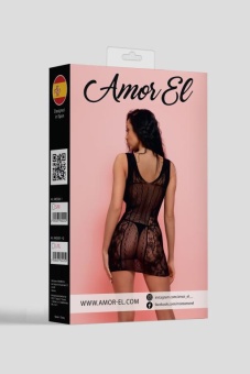 Облегающее мини-платье Amor El с глубоким вырезом