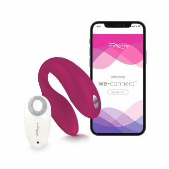 Гибкий вибратор для пар We-Vibe Sync Fuchsia розовый