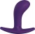 Анальная пробка с загнутым кончиком Fun Factory Bootie Small Anal Toy фиолетовая