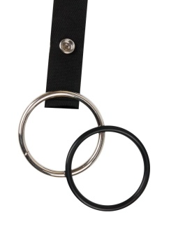 Мужской полый страпон на регулируемых ремнях - 18,5 см.