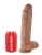 Фаллоимитатор на присоске с мошонкой King Cock with Balls 28 см мулат