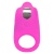 Ярко-розовое эрекционное виброкольцо Silicone Rechargeable Teasing Enhancer