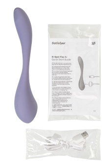Гибкий вибратор Satisfyer G-Spot Flex 5+ с управлением от приложения фиолетовый