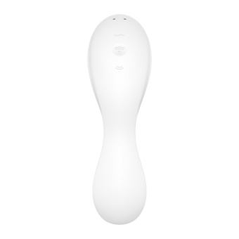 Вибратор с вакуумной стимуляцией Satisfyer Curvy Trinity 5+ и управлением от приложения белый