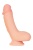 Вибратор реалистик на присоске с мошонкой Toyfa Realstick Elite телесный - 18,5 см