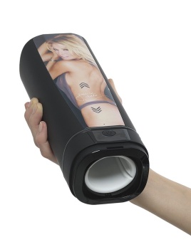 Автоматический мастубатор Kiiroo Onyx+ с изображением Джессики Дрейк