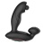 Черный вибромассажер простаты с вращающимся шариком