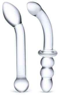 Набор из 2 стеклянных фаллоимитаторов Glas G-Spot Pleasure