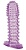 Гелевая фиолетовая насадка с шипами - 12 см.