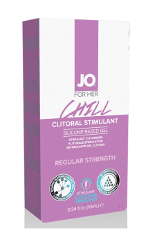 Стимулирующий гель для клитора JO Clitoral Stimulation Gel Chill среднего действия - 10 мл