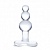 Стеклянная елочка Glas Beaded прозрачная - 11 см