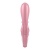 Вибратор с клиторальным стимулятором Satisfyer Hug Me 21,2 см розовый