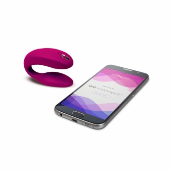 Гибкий вибратор для пар We-Vibe Sync Fuchsia розовый